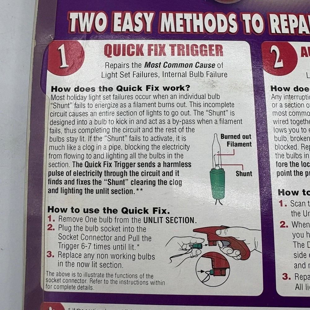 Ulta-Lit Tree Co Light Keeper Pro‎ Repair Tool Christmas Lights